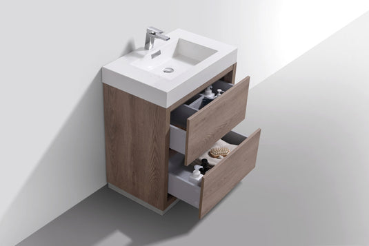 Bliss 30" Floor Mount Free Standing Bathroom Vanity With 2 Drawers-Bathroom & More | High Quality from Coozify