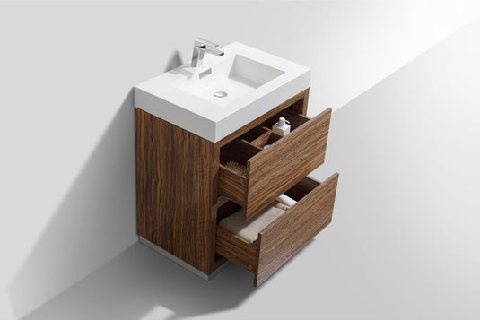 Bliss 30" Floor Mount Free Standing Bathroom Vanity With 2 Drawers-Bathroom & More | High Quality from Coozify