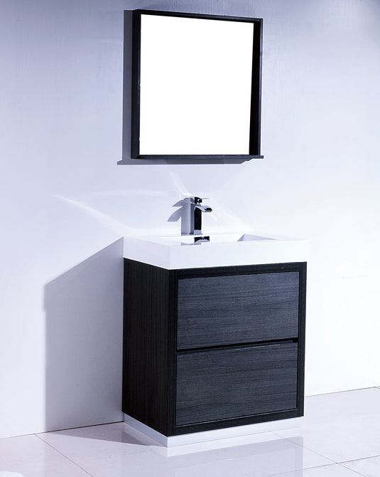 Bliss 30" Floor Mount Free Standing Bathroom Vanity With 2 Drawers-Bathroom & More | High Quality from Coozify