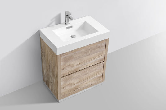 Bliss 30" Floor Mount Free Standing Bathroom Vanity With 2 Drawers-Bathroom & More | High Quality from Coozify