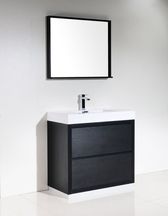 Bliss 36" Floor Mount Free Standing Bathroom Vanity With 2 Drawers FMB36-Bathroom & More | High Quality from Coozify