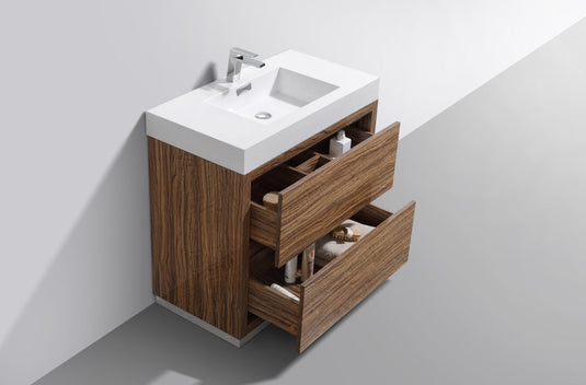 Bliss 36" Floor Mount Free Standing Bathroom Vanity With 2 Drawers FMB36-Bathroom & More | High Quality from Coozify