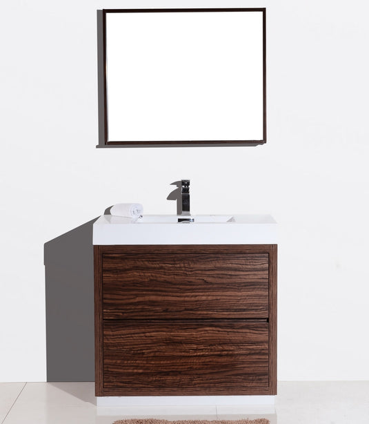 Bliss 36" Floor Mount Free Standing Bathroom Vanity With 2 Drawers FMB36-Bathroom & More | High Quality from Coozify