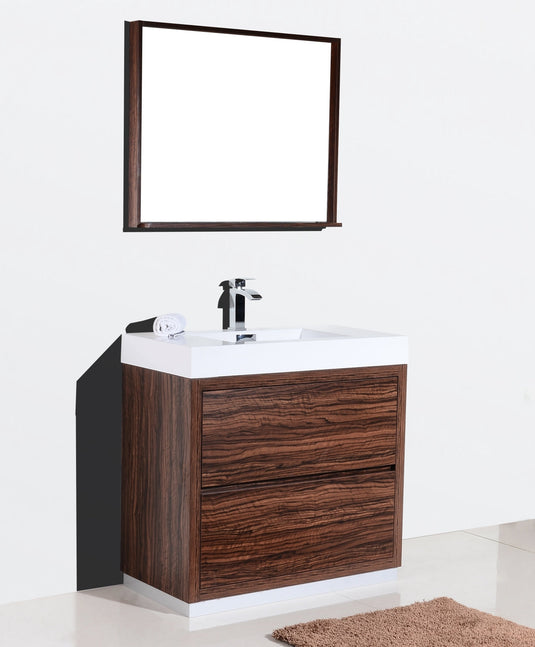 Bliss 36" Floor Mount Free Standing Bathroom Vanity With 2 Drawers FMB36-Bathroom & More | High Quality from Coozify
