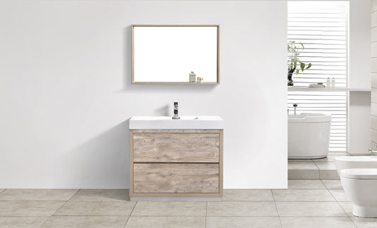 Bliss 40" Floor Mount Free Standing Bathroom Vanity With 2 Drawers and Acrylic Countertop FMB40-Bathroom & More | High Quality from Coozify
