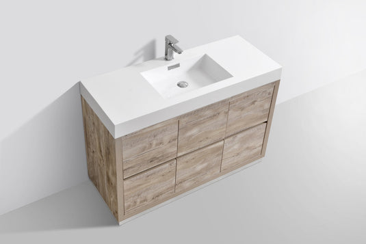 Bliss 48" Floor Mount Free Standing Bathroom Vanity With 6 Drawers Acrylic Countertop-Bathroom & More | High Quality from Coozify