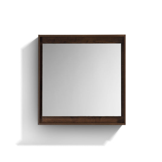 30″ Wide Mirror With Shelf – Rosewood-Bathroom & More | High Quality from Coozify