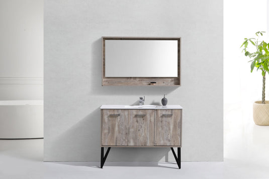 Bosco 48" Bathroom Vanity With White Quartz Countertop With 2 Doors And 2 Drawers KB48-Bathroom & More | High Quality from Coozify