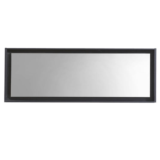 80" Wide Bathroom Mirror With Shelf – Black-Bathroom & More | High Quality from Coozify