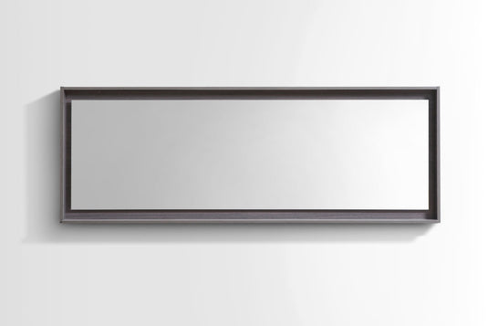 80" Wide Bathroom Mirror With Shelf – Gray Oak-Bathroom & More | High Quality from Coozify