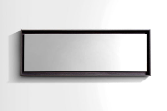 80" Wide Bathroom Mirror With Shelf – High Gloss Gray Oak-Bathroom & More | High Quality from Coozify