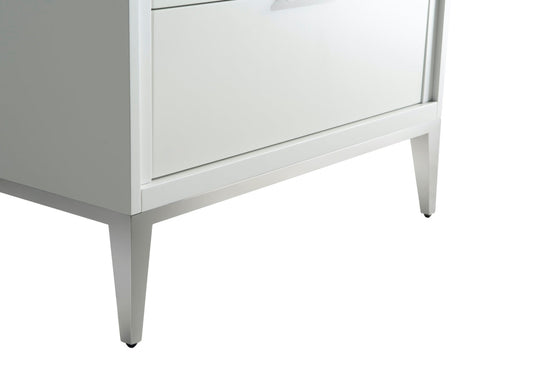 Divani 30" Floor Mount Bathroom Vanity With Quartz Countertop, Backsplash And 3 Drawers KD9930-Bathroom & More | High Quality from Coozify