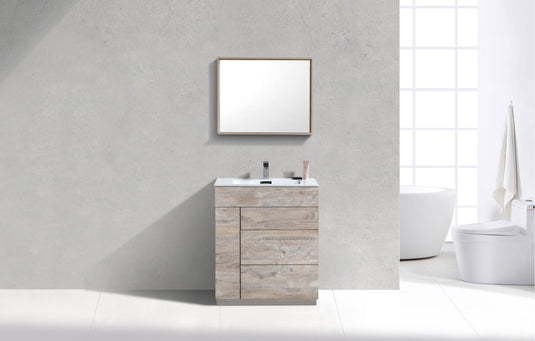 Milano 30" Single Sink Floor Mount Modern Bathroom Vanity-Bathroom & More | High Quality from Coozify