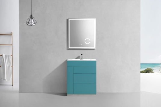 Milano 30" Single Sink Floor Mount Modern Bathroom Vanity-Bathroom & More | High Quality from Coozify