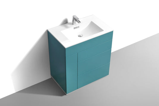 Milano 30" Single Sink Floor Mount Modern Bathroom Vanity-Bathroom & More | High Quality from Coozify