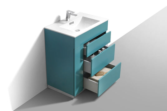 Milano 30" Single Sink Floor Mount Modern Bathroom Vanity-Bathroom & More | High Quality from Coozify