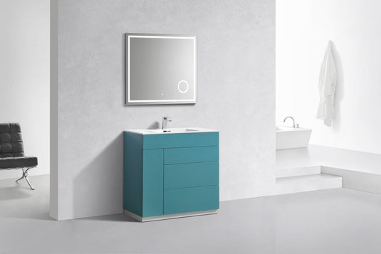 Milano 36" Single Sink Floor Mount Modern Bathroom Vanity-Bathroom & More | High Quality from Coozify