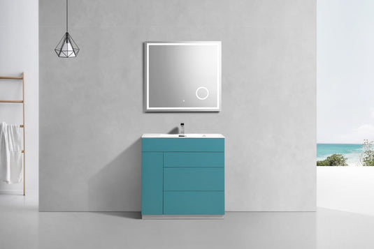 Milano 36" Single Sink Floor Mount Modern Bathroom Vanity-Bathroom & More | High Quality from Coozify