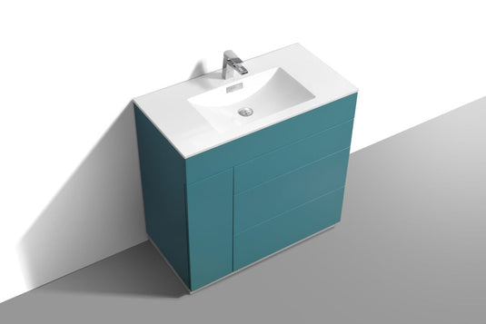 Milano 36" Single Sink Floor Mount Modern Bathroom Vanity-Bathroom & More | High Quality from Coozify