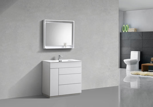 Milano 36" Single Sink Floor Mount Modern Bathroom Vanity-Bathroom & More | High Quality from Coozify