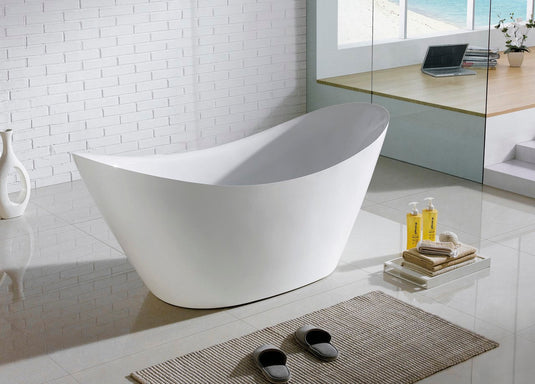 Luna 67.75" x 28.38" x 29" Free Standing Bathtub-Bathroom & More | High Quality from Coozify