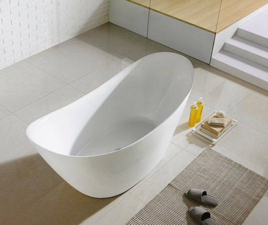 Luna 67.75" x 28.38" x 29" Free Standing Bathtub-Bathroom & More | High Quality from Coozify