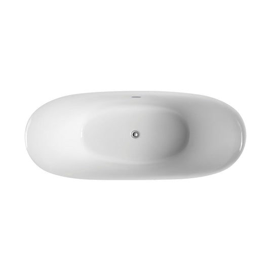 Luna 67.75" x 28.38" x 29" Free Standing Bathtub-Bathroom & More | High Quality from Coozify