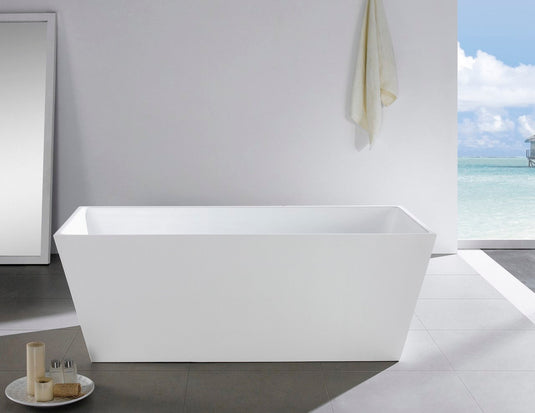 Squadra Free Standing Bathtub Collection in 59" 63" and 67"-Bathroom & More | High Quality from Coozify