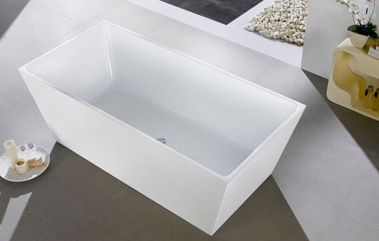 Squadra Free Standing Bathtub Collection in 59" 63" and 67"-Bathroom & More | High Quality from Coozify