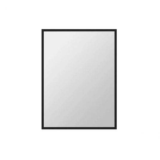 23″ Stainless Steel Framed Mirror – Matte Black-Bathroom & More | High Quality from Coozify