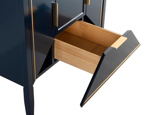 Vetro 30" Single Sink Floor Mount Bathroom Vanity With Quartz Countertop and Backsplash KV8830-Bathroom & More | High Quality from Coozify