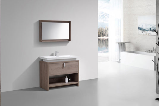 Levi 40" Floor Mount Single Sink Bathroom Vanity With 2 Doors and Cubby Hole-Bathroom & More | High Quality from Coozify