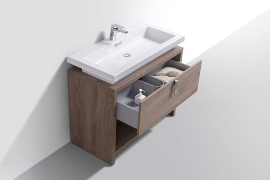 Levi 40" Floor Mount Single Sink Bathroom Vanity With 2 Doors and Cubby Hole-Bathroom & More | High Quality from Coozify