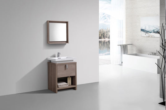 Levi 24" Floor Mount Single Sink Single Drawer Bathroom Vanity With Cubby Hole-Bathroom & More | High Quality from Coozify
