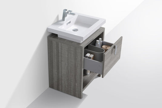 Levi 24" Floor Mount Single Sink Single Drawer Bathroom Vanity With Cubby Hole-Bathroom & More | High Quality from Coozify