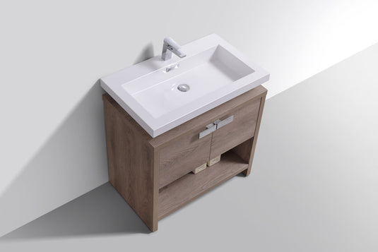 Levi 32" Floor Mount Single Sink Bathroom Vanity With 2 Doors and Cubby Hole-Bathroom & More | High Quality from Coozify