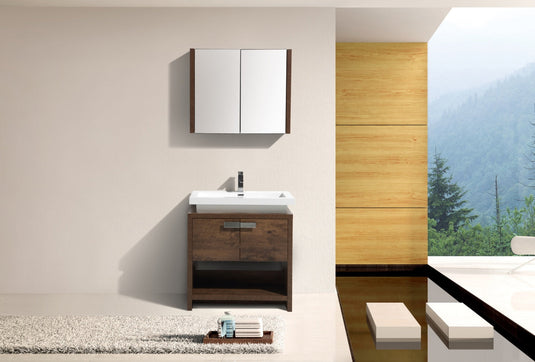 Levi 32" Floor Mount Single Sink Bathroom Vanity With 2 Doors and Cubby Hole-Bathroom & More | High Quality from Coozify