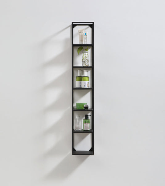47” High Wall Mount Metal Shelf Unit – Black-Bathroom & More | High Quality from Coozify