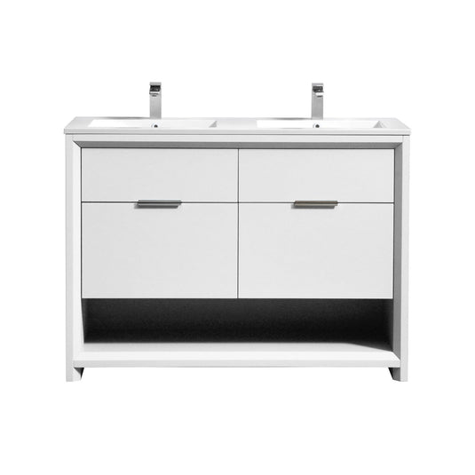48″ Double Sink Nudo Modern Bathroom Vanity-Bathroom & More | High Quality from Coozify
