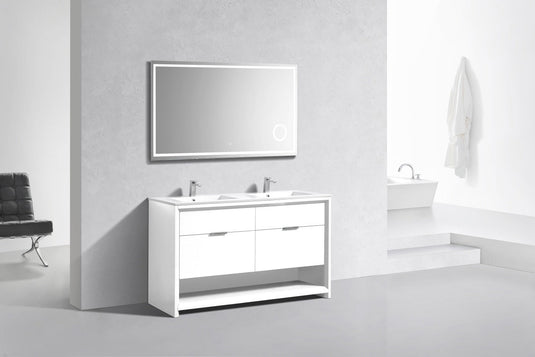 Nudo 60″ Double Sink Modern Bathroom Vanity-Bathroom & More | High Quality from Coozify