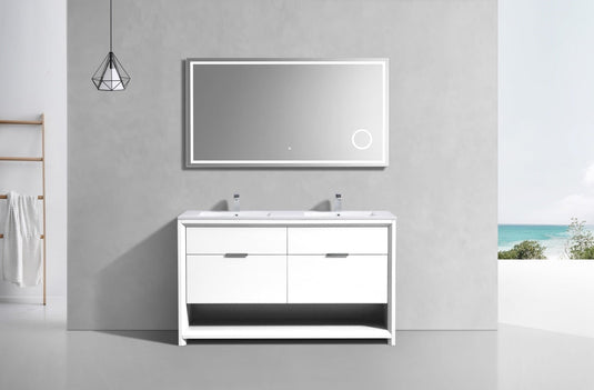 Nudo 60″ Double Sink Modern Bathroom Vanity-Bathroom & More | High Quality from Coozify