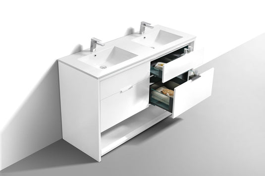 Nudo 60″ Double Sink Modern Bathroom Vanity-Bathroom & More | High Quality from Coozify
