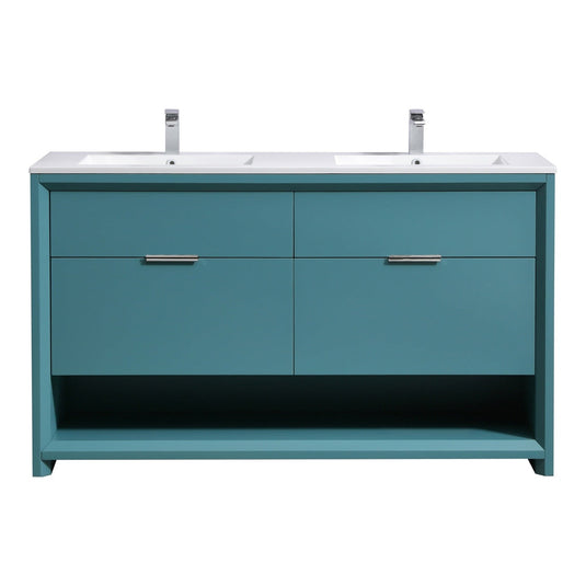 Nudo 60″ Double Sink Modern Bathroom Vanity-Bathroom & More | High Quality from Coozify