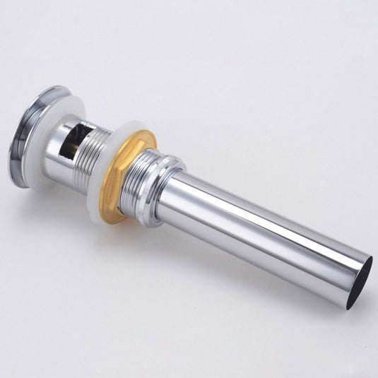 Solid Brass Construction Pop-up Drain With Chrome Finish – With Overflow-Bathroom & More | High Quality from Coozify