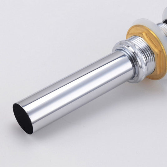 Solid Brass Construction Pop-up Drain With Chrome Finish – With Overflow-Bathroom & More | High Quality from Coozify