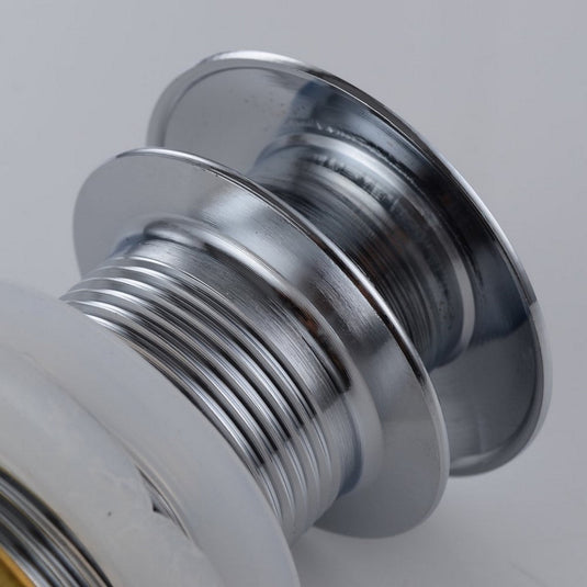 Solid Brass Construction Pop-up Drain With Chrome Finish – No Overflow-Bathroom & More | High Quality from Coozify