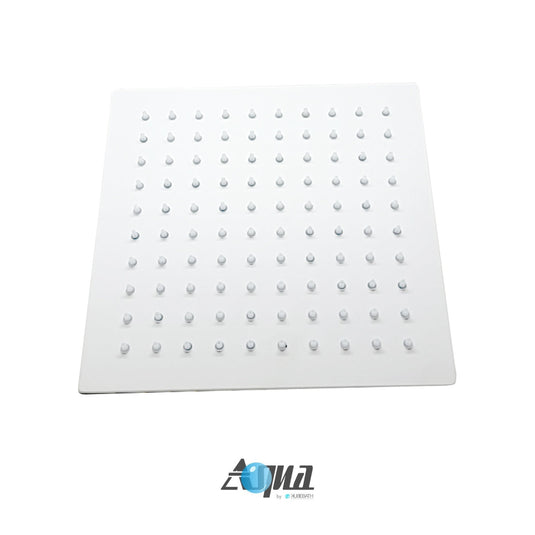 Aqua Piazza 8″ Super Slim Square Rain Shower Head-Bathroom & More | High Quality from Coozify