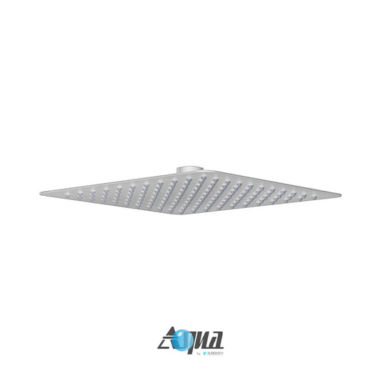 Aqua Piazza White Shower Set W/ 8" Square Rain Shower Head-Bathroom & More | High Quality from Coozify