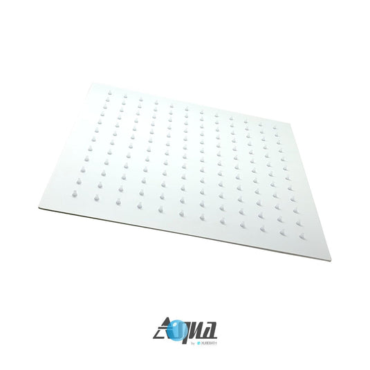 Aqua Piazza White Shower Set W/ 12″ Ceiling Mount Square Rain Shower and Handheld-Bathroom & More | High Quality from Coozify