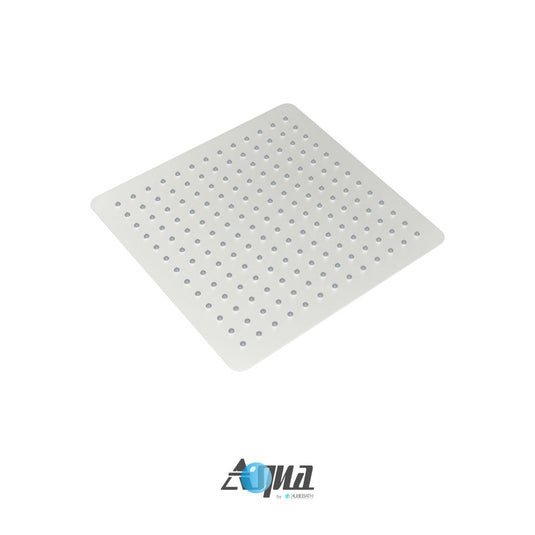 Aqua Piazza White Shower Set W/ 12" Ceiling Mount Square Rain Shower Head-Bathroom & More | High Quality from Coozify